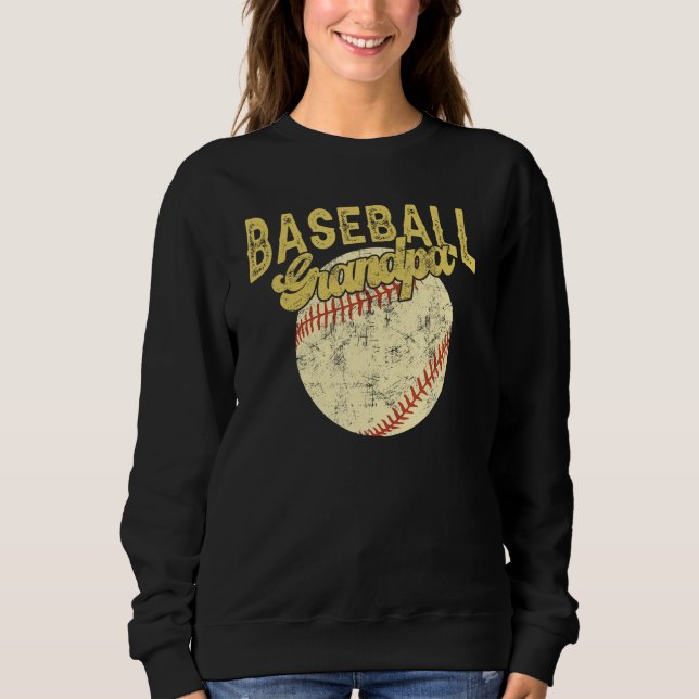 Moletom Baseball Grandpa Family Matching Funny Fathers Day (Frente)