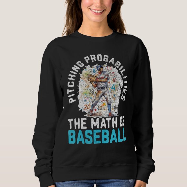 Moletom Baseball Math Teacher Mathematician Sport Baseball (Frente)
