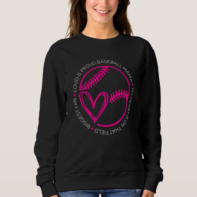 Moletom Baseball Mom Baseball Player Baseball Mother 2 (Frente)