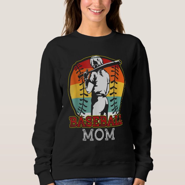 Moletom Baseball Mom Softball Mother Team Sports  For Wome (Frente)