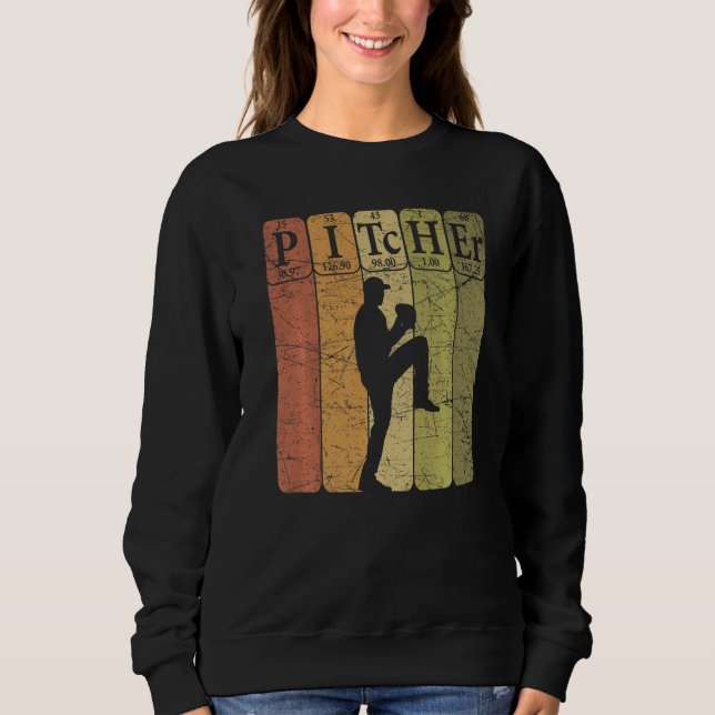 Moletom Baseball Periodic Table Elements Nerd Baseball Pit (Frente)