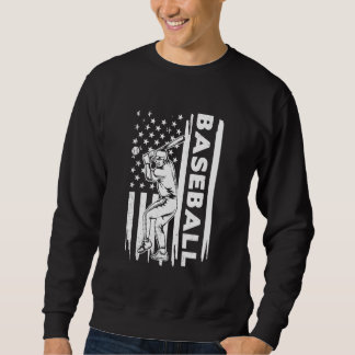 Moletom Baseball player US flag graphic concept