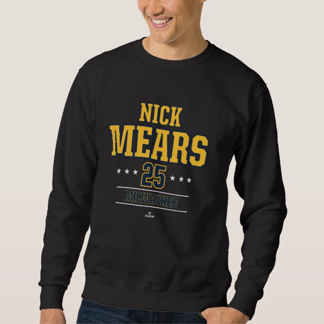 Moletom Baseball Star Nick Mears Milwaukee MLBPA (Frente)
