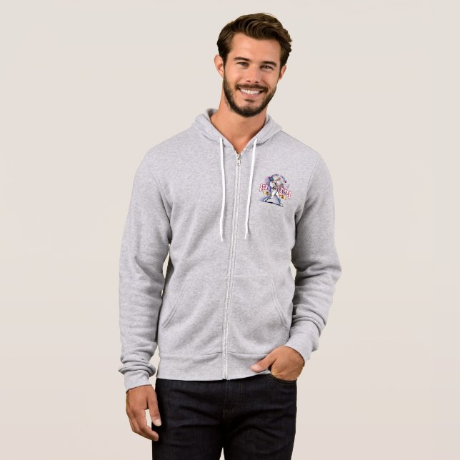 Moletom Baseball Stars & Stripes | Homem Full-zip (Frente Completa)