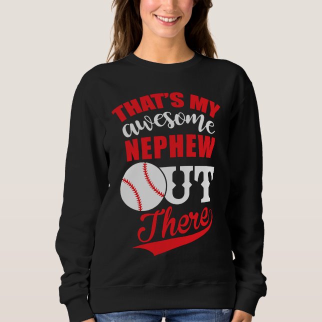 Moletom Baseball That's My Awesome Nephew Out (Frente)