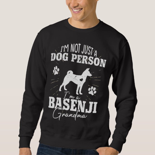 Moletom Basenji Grandma  for Women Dog Mom  Mothers Day (Frente)