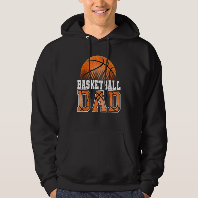 Moletom Basketball Dad Father s Day 2023 Dad Life Mens Gra (Frente)