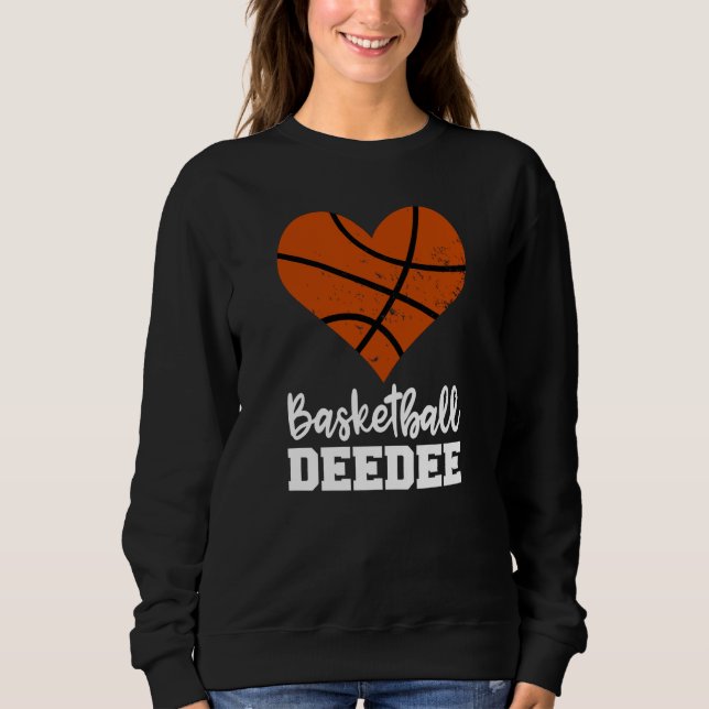 Moletom Basketball Deedee Basketball Heart Grandma Dee Dee (Frente)