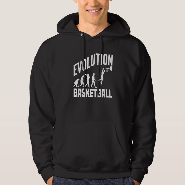Moletom Basketball Evolution From Monkey To Men BBall Dunk (Frente)