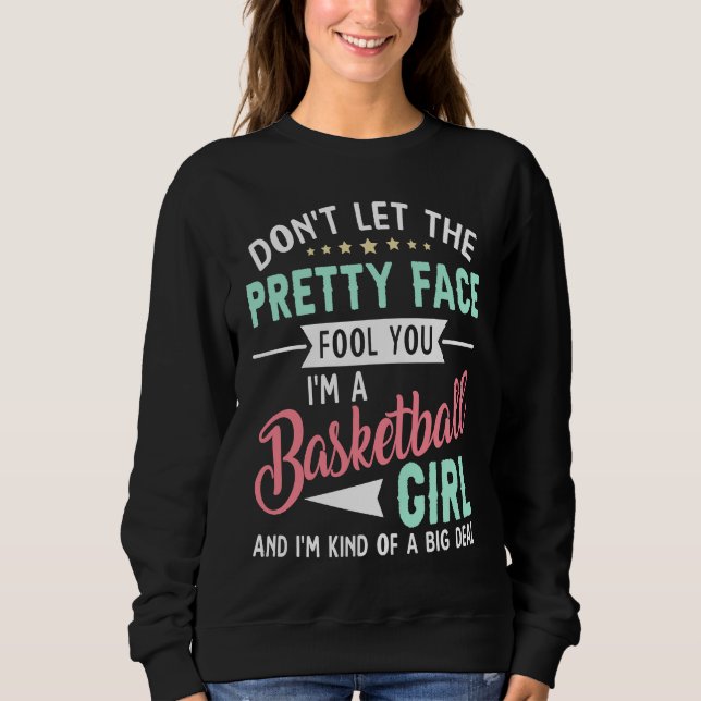 Moletom Basketball Girl   Basketball Player & Fan (Frente)