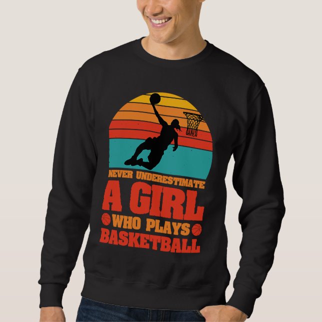 Moletom Basketball girl Player Basketballer Sports women f (Frente)