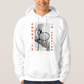 Moletom Basketball hoody with front and back quote   