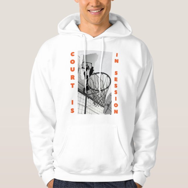 Moletom Basketball hoody with front and back quote    (Frente)