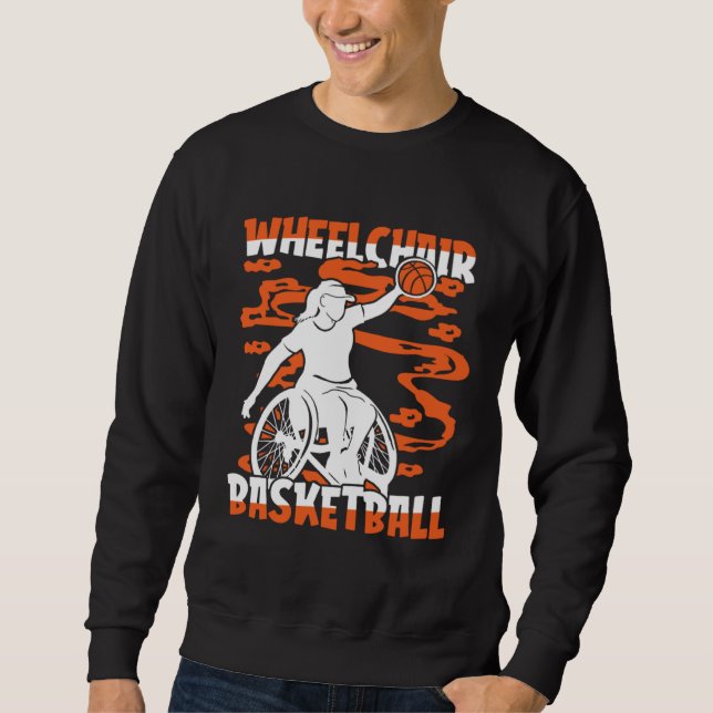 Moletom Basketball Hoops Hooping Bball Baller Wheelchair B (Frente)