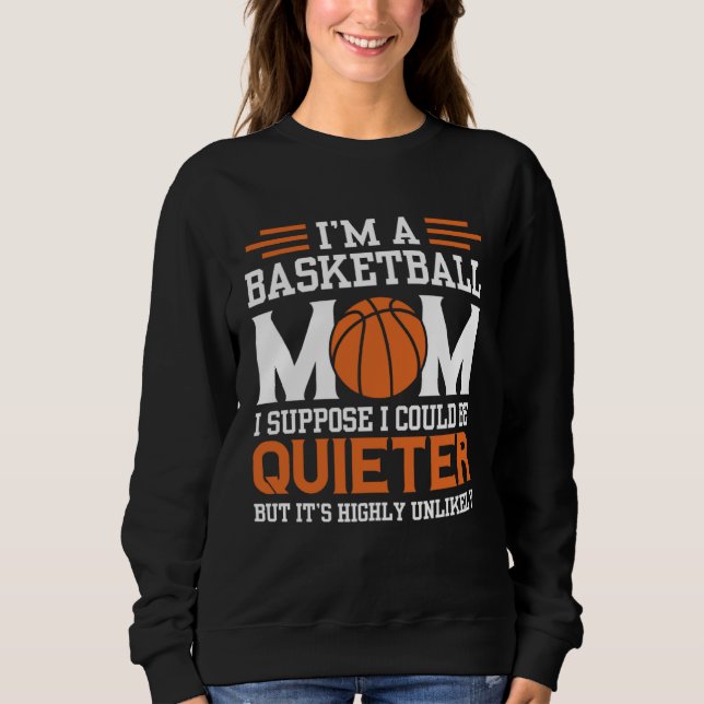Moletom Basketball Mom Mothers Day Motherhood Basketball   (Frente)