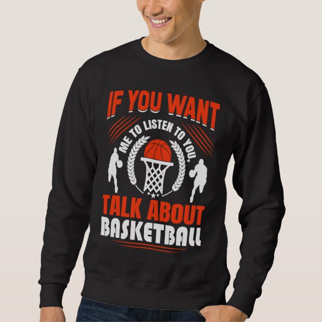 Moletom Basketball Player Basketballer Sports funny quote (Frente)