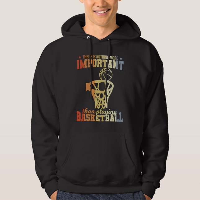 Moletom Basketball Player Saying Retro Style Basketball En (Frente)