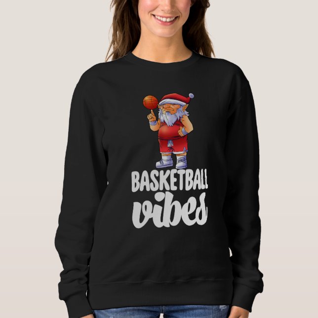 Moletom Basketball Vibes Gnome  Basketball Game Celebratio (Frente)