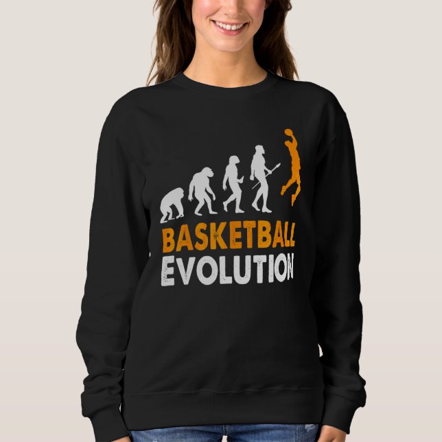 Moletom Basquetebol  Evolução Do Basquetebol Homem Mulhere (Frente)
