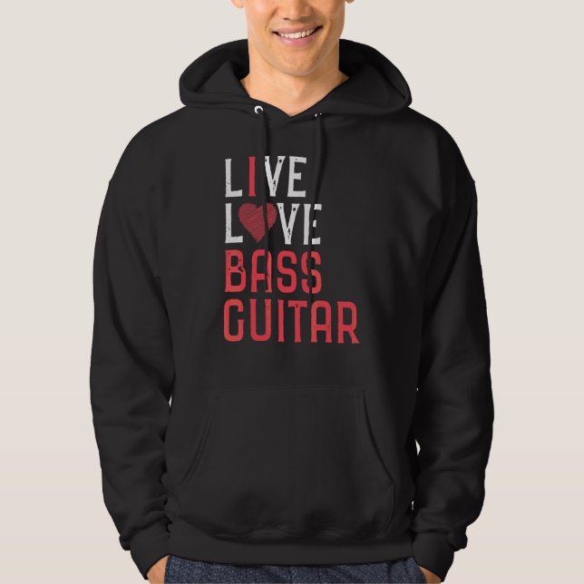 Moletom Bass Guitarra Gráfico Mulheres Homens Bass Playe (Frente)