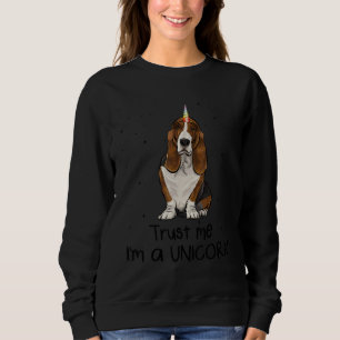 Moletom Basset Hound, acredite em mim, sou um Cão Unicórni