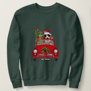 Moletom Basset Hound Cachorro Dirigindo Carro Natal