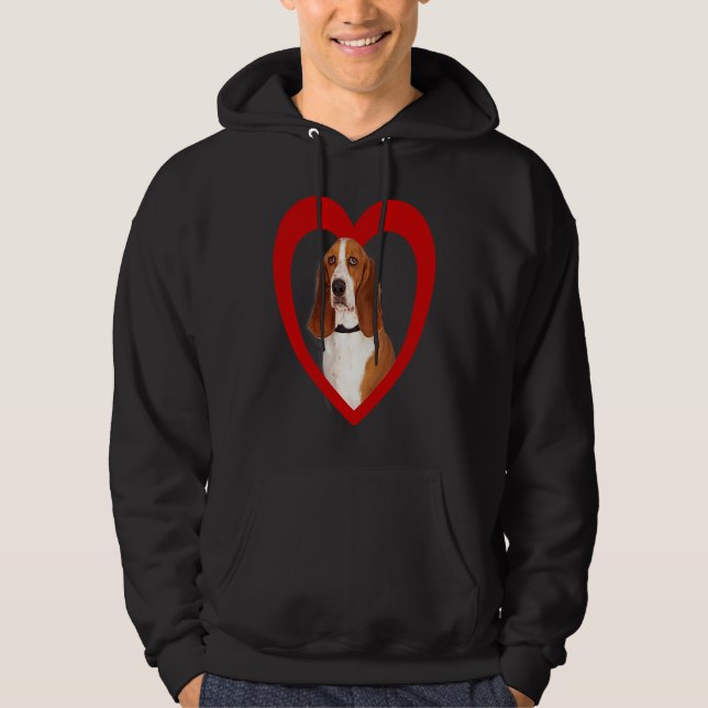 Moletom Basset Hound  Dog Heart  Basset Hound (Frente)