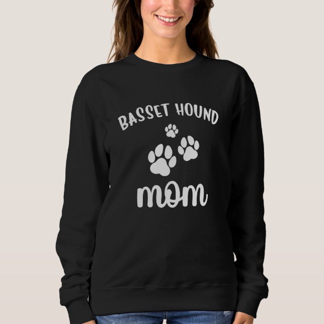 Moletom Basset Hound Mom Cute Dog (Frente)