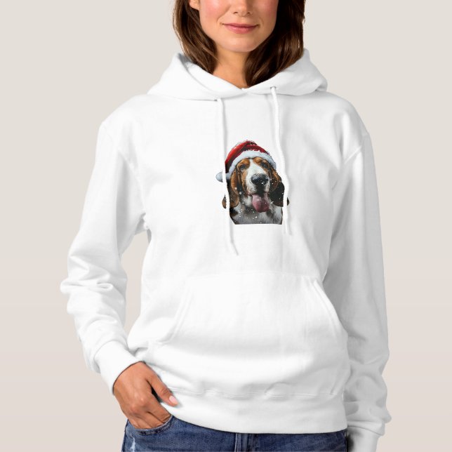 Moletom Basset Hound Natal (Frente)