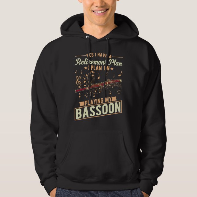 Moletom Bassoon Old Man Bassoon Player Grandpa (Frente)