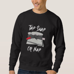 Moletom Bata No Tapete Ou Nap Funny BJJ Black Belt Brasile