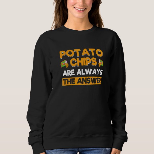 Moletom Batatas Fritas São Sempre a Resposta Batata Frita (Frente)