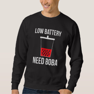 Moletom Bateria Baixa Precisa De Boba Bubble Tea Tapioca B