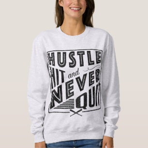 Moletom Bateria de Hustle de Softball de Baseball e Nunca 