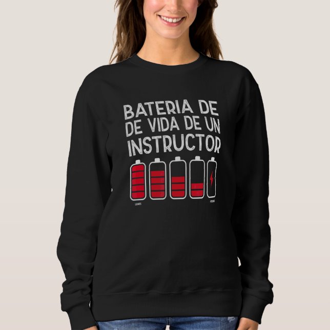 Moletom Bateria De Vida De Um Instrutor 1 (Frente)