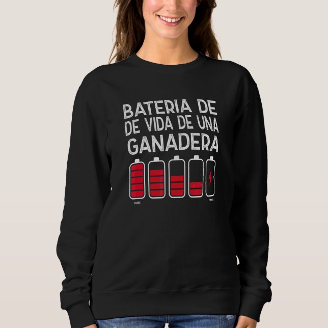 Moletom Bateria De Vida De Uma Pecuarista 1 (Frente)