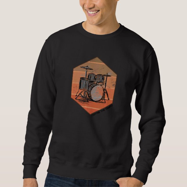 Moletom Bateria Rudimentos de Bateria Citação Tempo Percus (Frente)