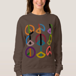 Moletom Batida da paz/camisola básica das mulheres