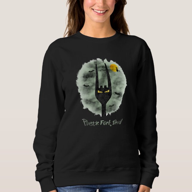 Moletom Bats Mo da Broomstick de bruxa voadora do diabo pl (Frente)
