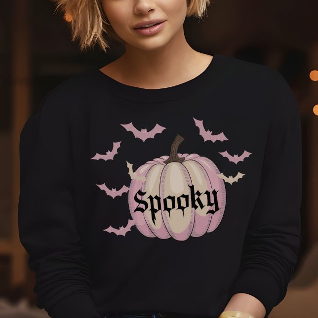 Moletom Bats Pumpkin Spooky Halloween T Shirt Pastel (Criador carregado)