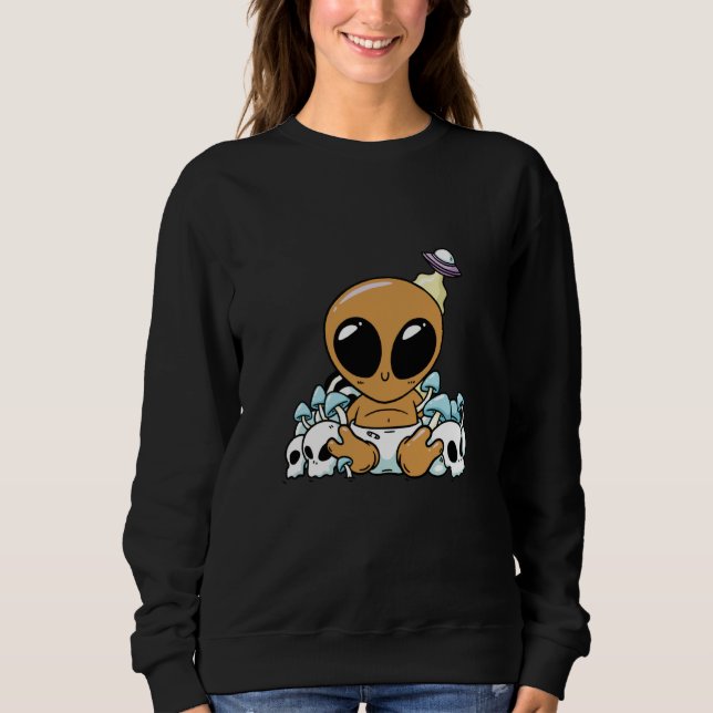Moletom bay alien space aliens cute ufo (Frente)