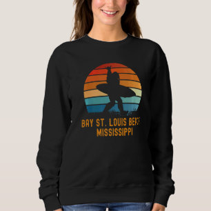 Moletom Bay Rua Louis Beach Mississippi Sasquatch Souvenir