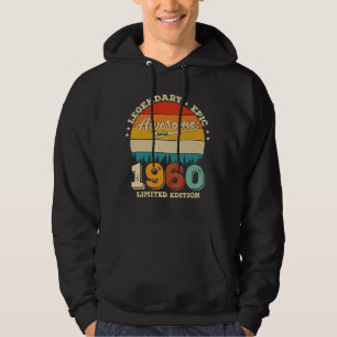 Moletom Bday de 65 anos de 1960 Incrível Presente de 65 an