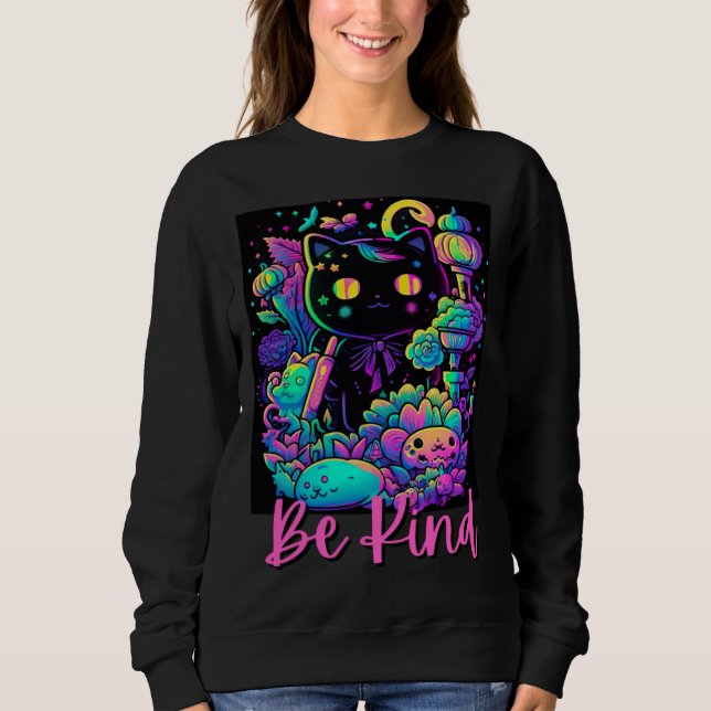 Moletom Be Kind Kindnes For Women Kids Men Cute Flowers Fl (Frente)
