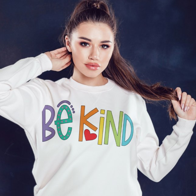 Moletom Be Kind Sweatshirt – Positive Vibes Motivational (Be Kind Sweatshirt – Positive Vibes Motivational Hoodie)
