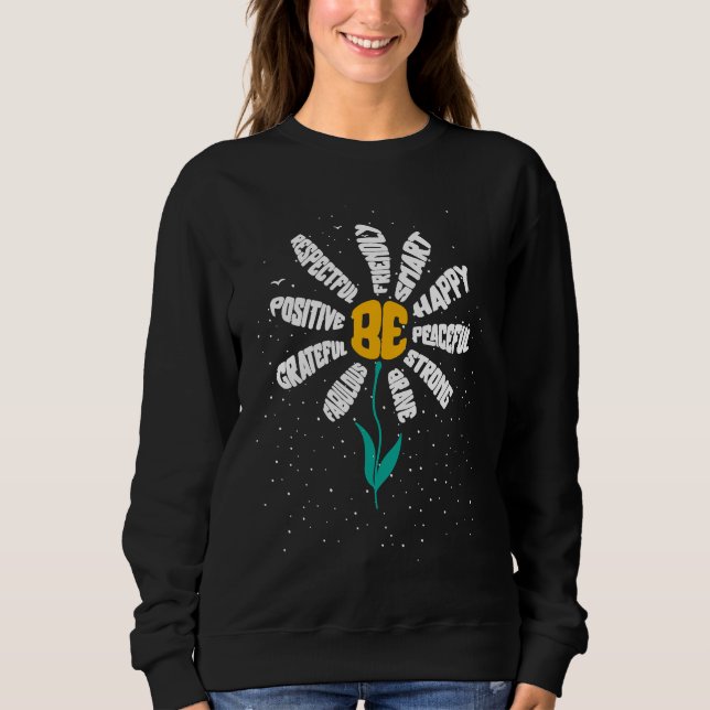 Moletom Be Kind  Women Cute Inspirational Teacher Graphic (Frente)