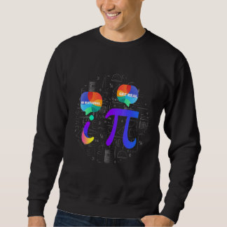 Moletom Be Rational Math Humor Pi and i Talking