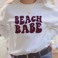 Beach Babe Burgundy Matching Bachelorette Party