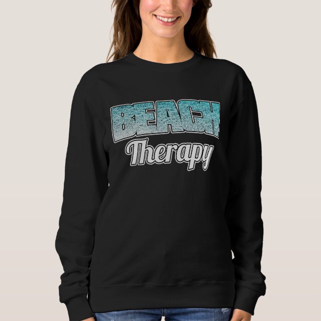 Moletom Beach Therapy Stylish Blue Ocean Water Ripple Desi (Frente)