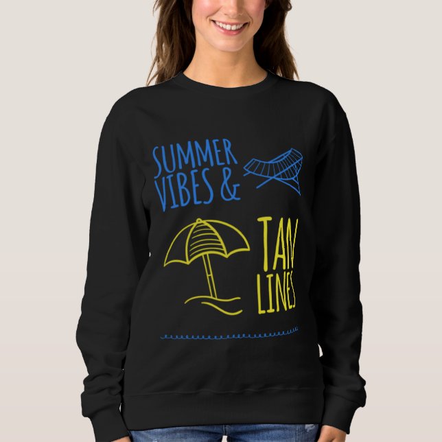 Moletom Beach Umbrella Vacation  Sand Tees (Frente)